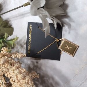 Rebecca Minkoff Gold Initial K Pendant Necklace NEW!